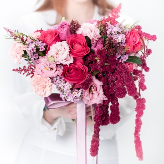 Букет из красных амарантусов Букет из красных амарантусов