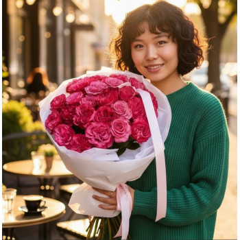 Букет из пионовидных роз Букет из пионовидных роз